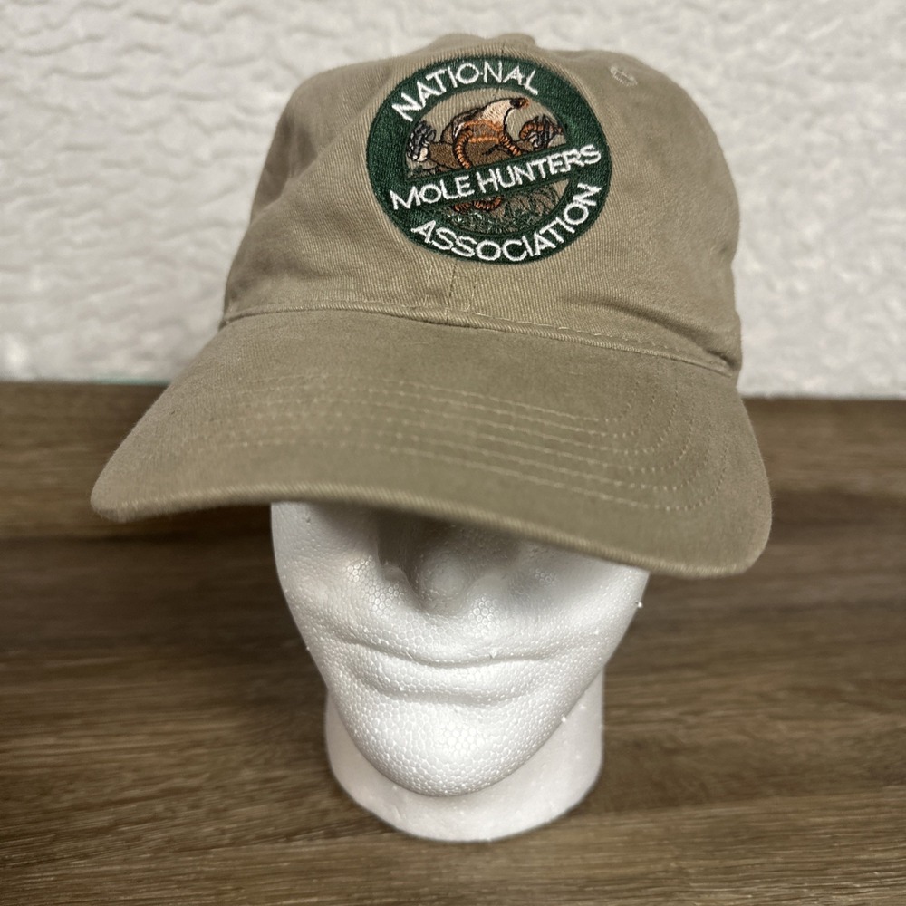 National Mole Hunters Association Hat Port & Company Khaki Adjustable Cap